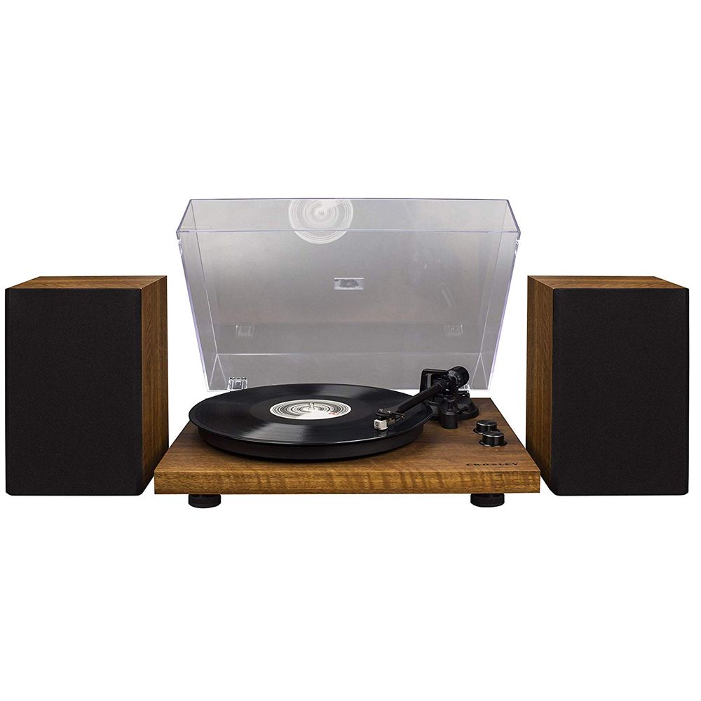 Crosley Record Player And Speakers NEW Crosley C62A-WA 2 Speed Bluetooth Turntable Record Player with
